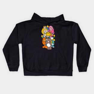 retro 80s cartoons Kids Hoodie